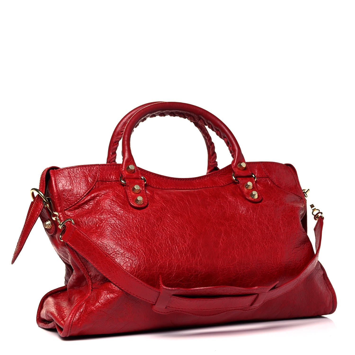 Balenciaga Agneau Giant 12 Gold Hardware City Rouge Lipstick 3 of 10
