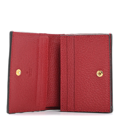 Gucci GG Supreme Monogram Flora Web Ophidia Card Case Red 5 of 11