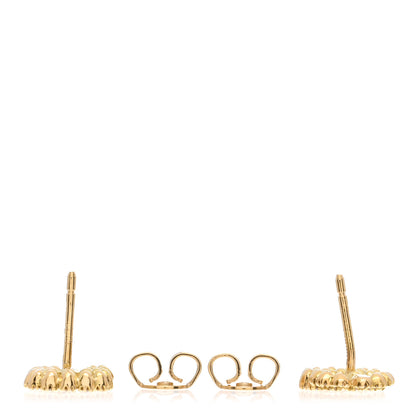 Gucci 18K Yellow Gold Diamond Running G Earrings 3 of 5