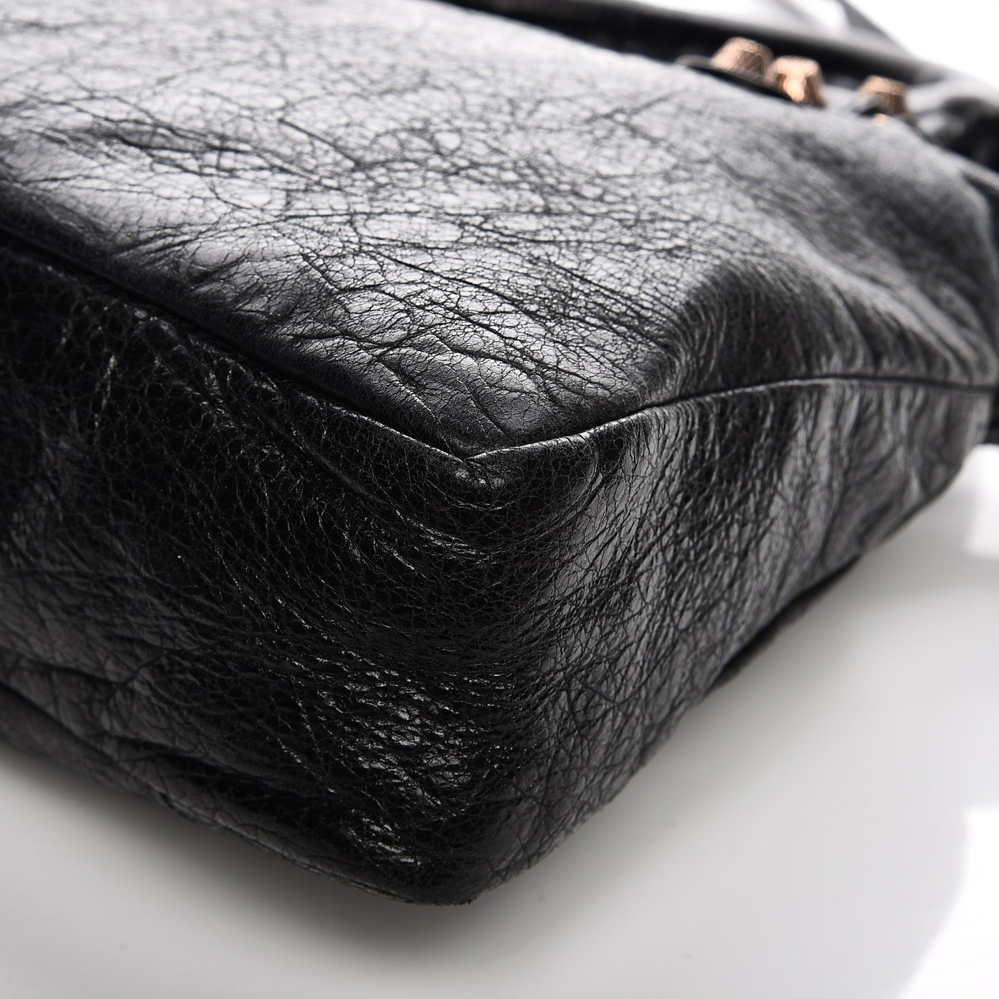 Agneau Giant 12 Rose Gold Hardware Town Black