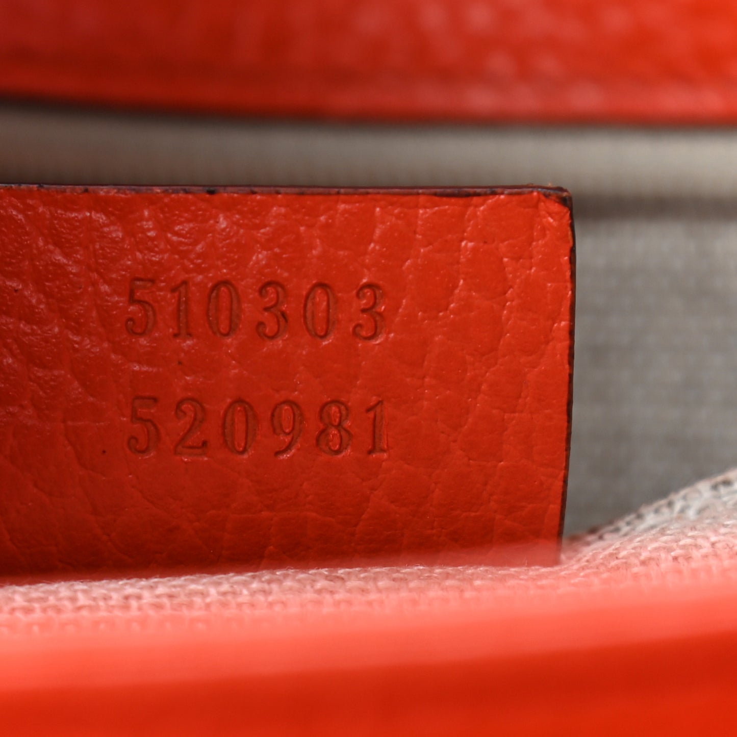 Dollar Calfskin Interlocking G Shoulder Bag Sun Orange