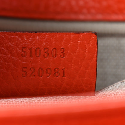 Gucci Dollar Calfskin Interlocking G Shoulder Bag Sun Orange 7 of 10