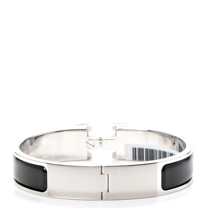 Hermes Enamel Narrow Clic Clac H Bracelet PM Black 3 of 4