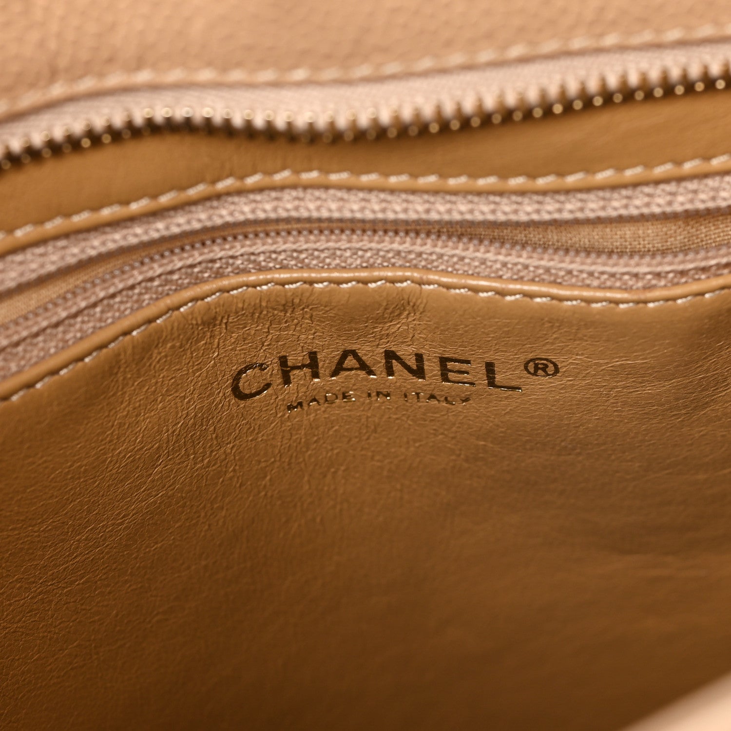 Chanel Caviar Quilted Medallion Tote Beige 6 of 12