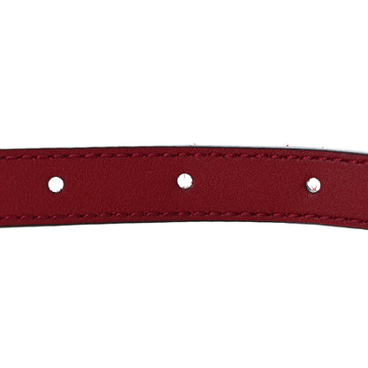 Gucci Suede Calfskin Torchon Double G 15mm Belt 75 30 Red 5 of 7