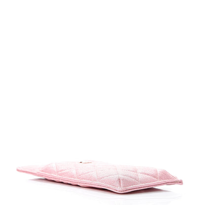 Chanel Iridescent Caviar Quilted Classic iPhone Pouch Rose Pink 4 of 8