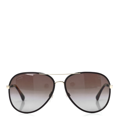 Chanel Metal Polarized Pilot Winter Sunglasses 4219-Q Brown 2 of 8