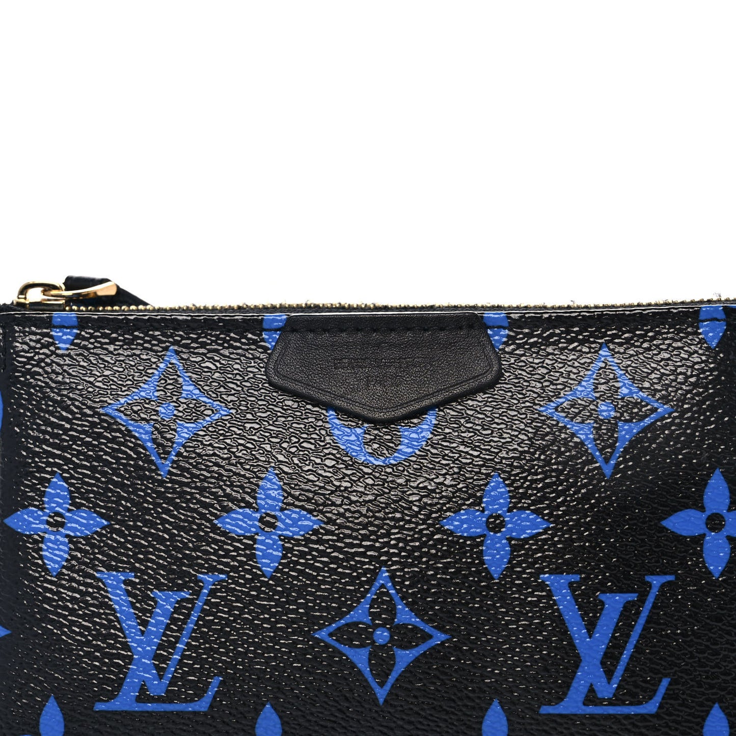 Colored Monogram Mini Pochette Accessories Blue Black