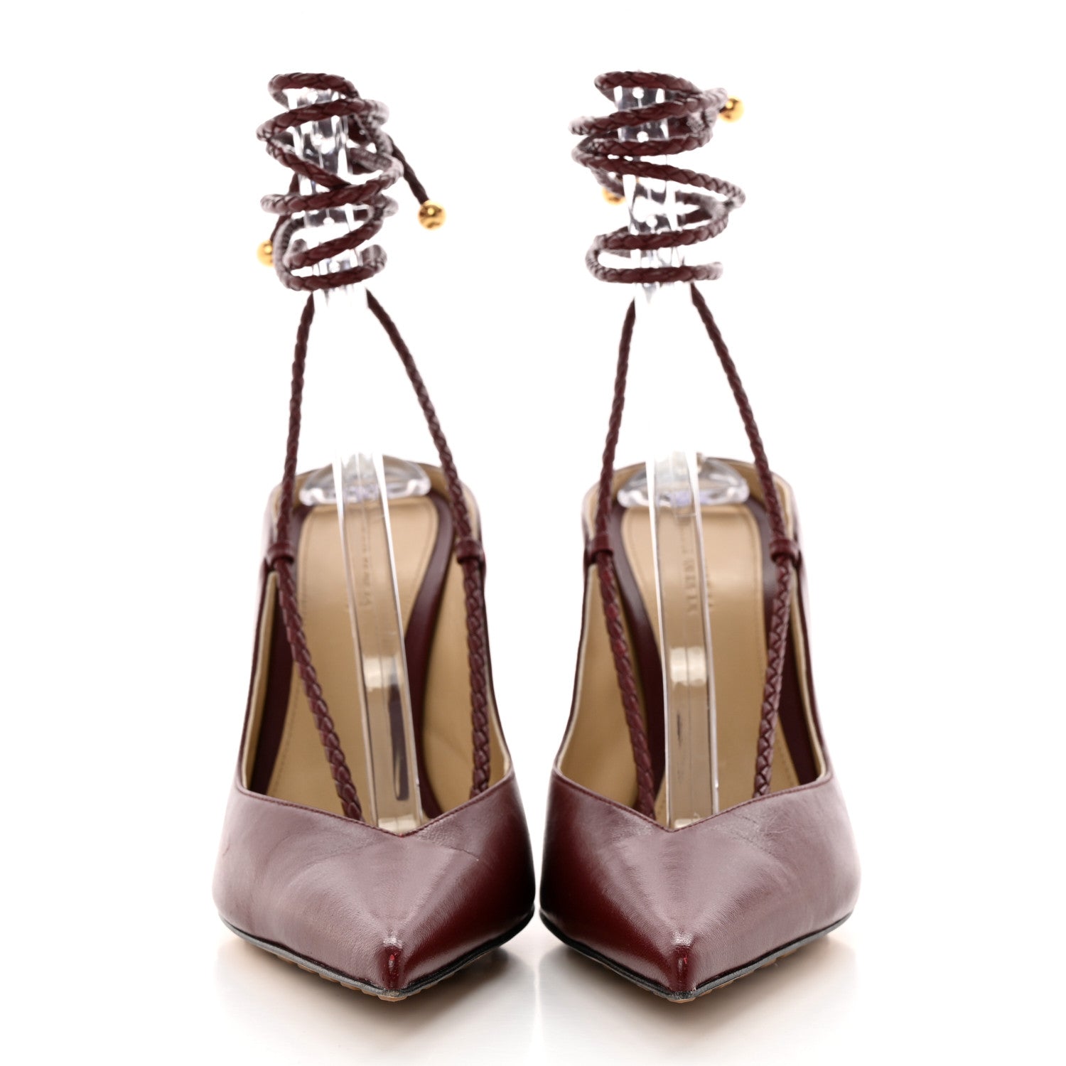 Bottega Veneta Nappa Spritz Pumps 39 Cherry 2 of 11