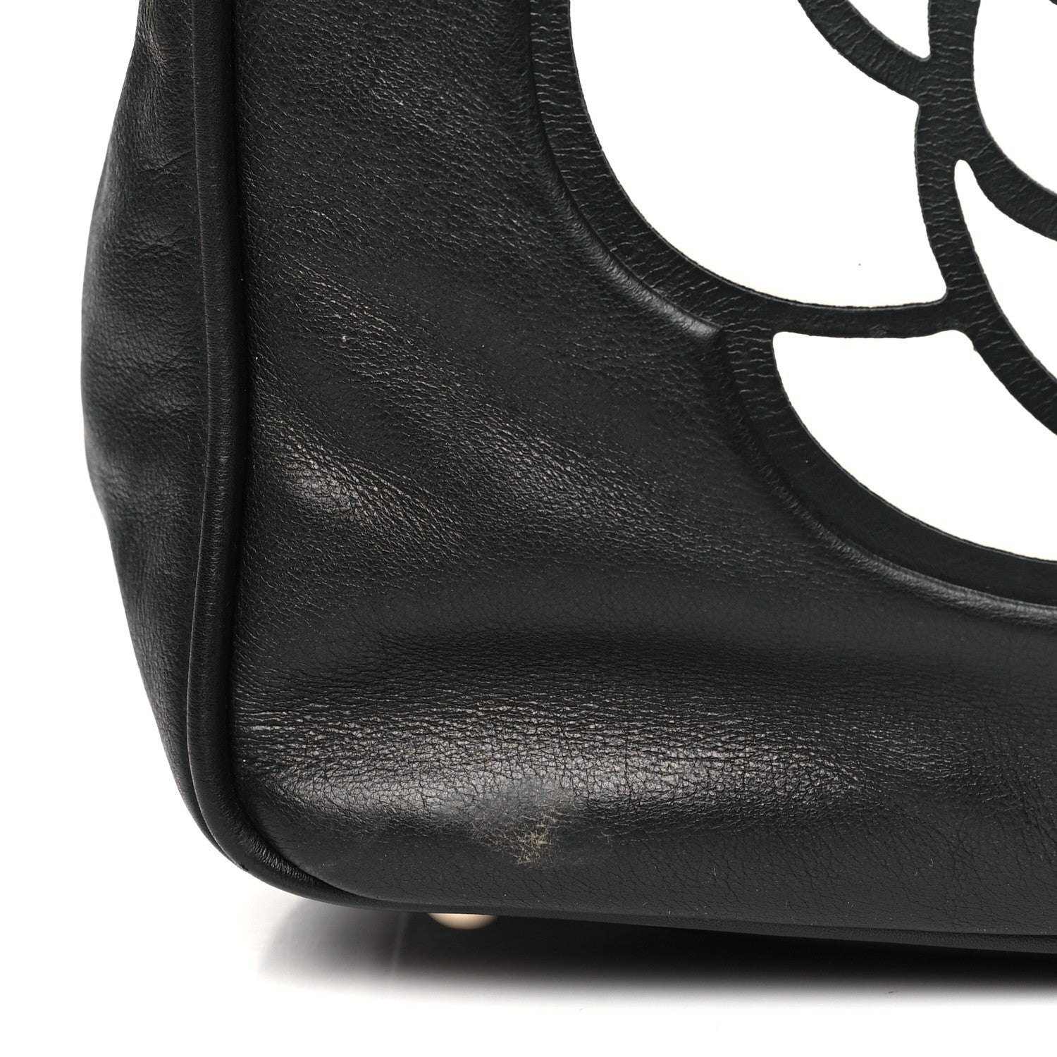 Chanel Lambskin Camellia Tote Black 10 of 10