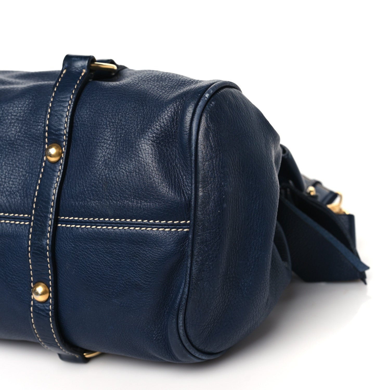 Miu Miu Vitello Lux Bow Tote Bleuette 10 of 17