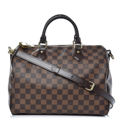 Louis Vuitton Damier Ebene Speedy Bandouliere 30 1 of 10