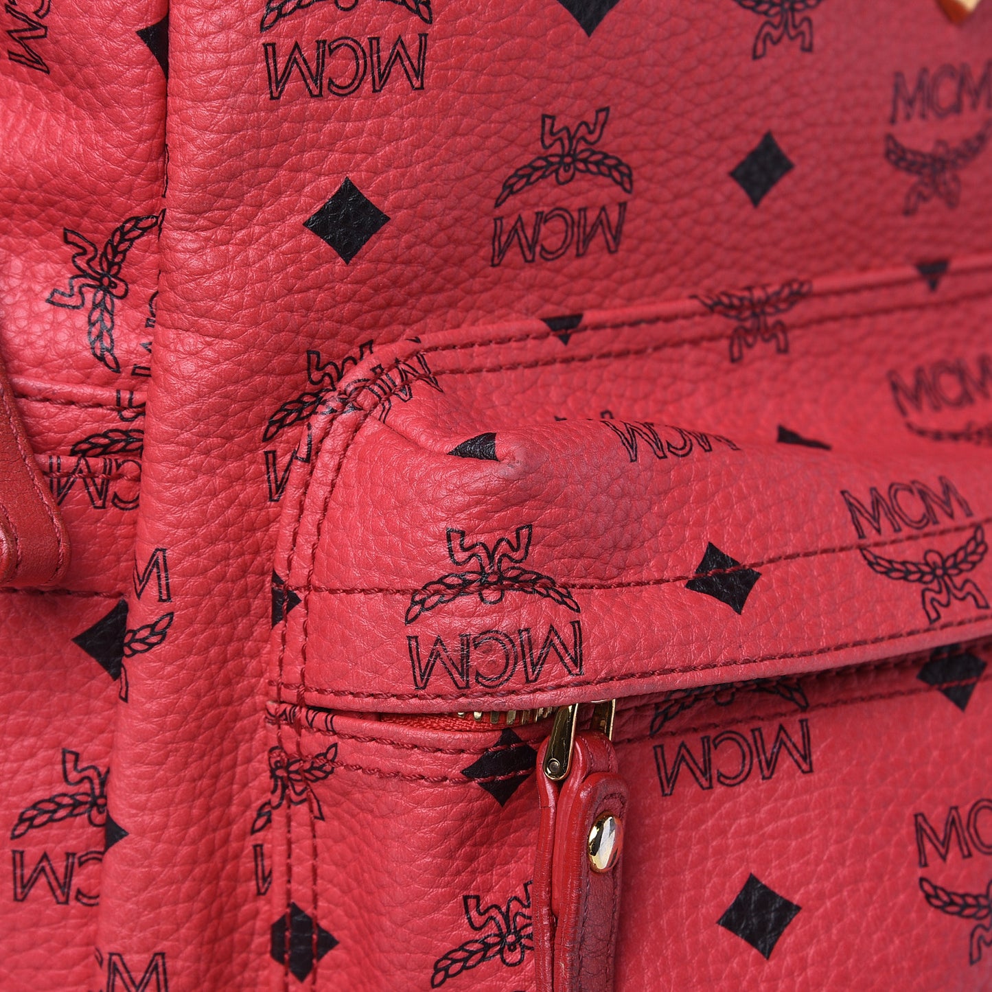 Visetos Medium Sprinkle Stud Stark Backpack Corail