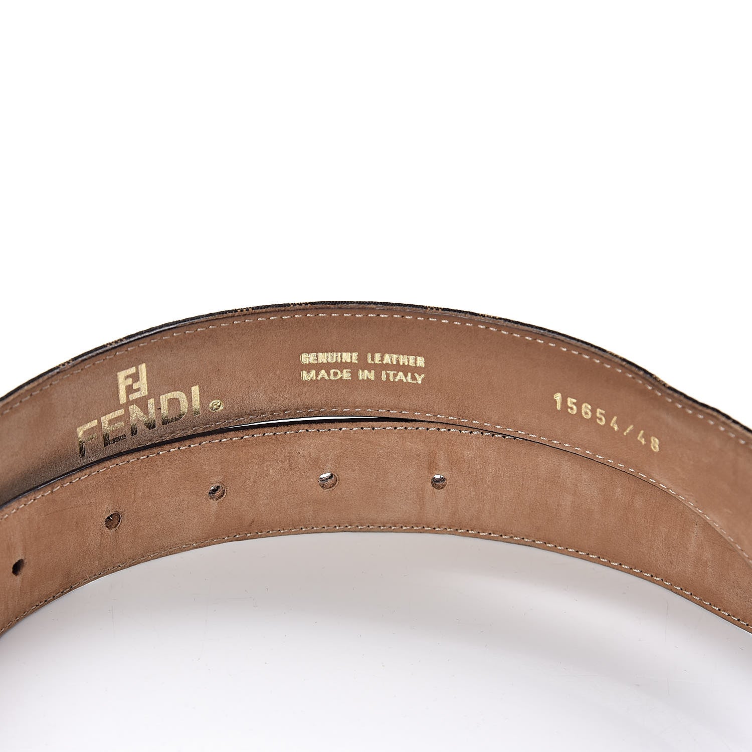 Fendi Zucca FF Buckle Belt 48 Tobacco 4 of 6