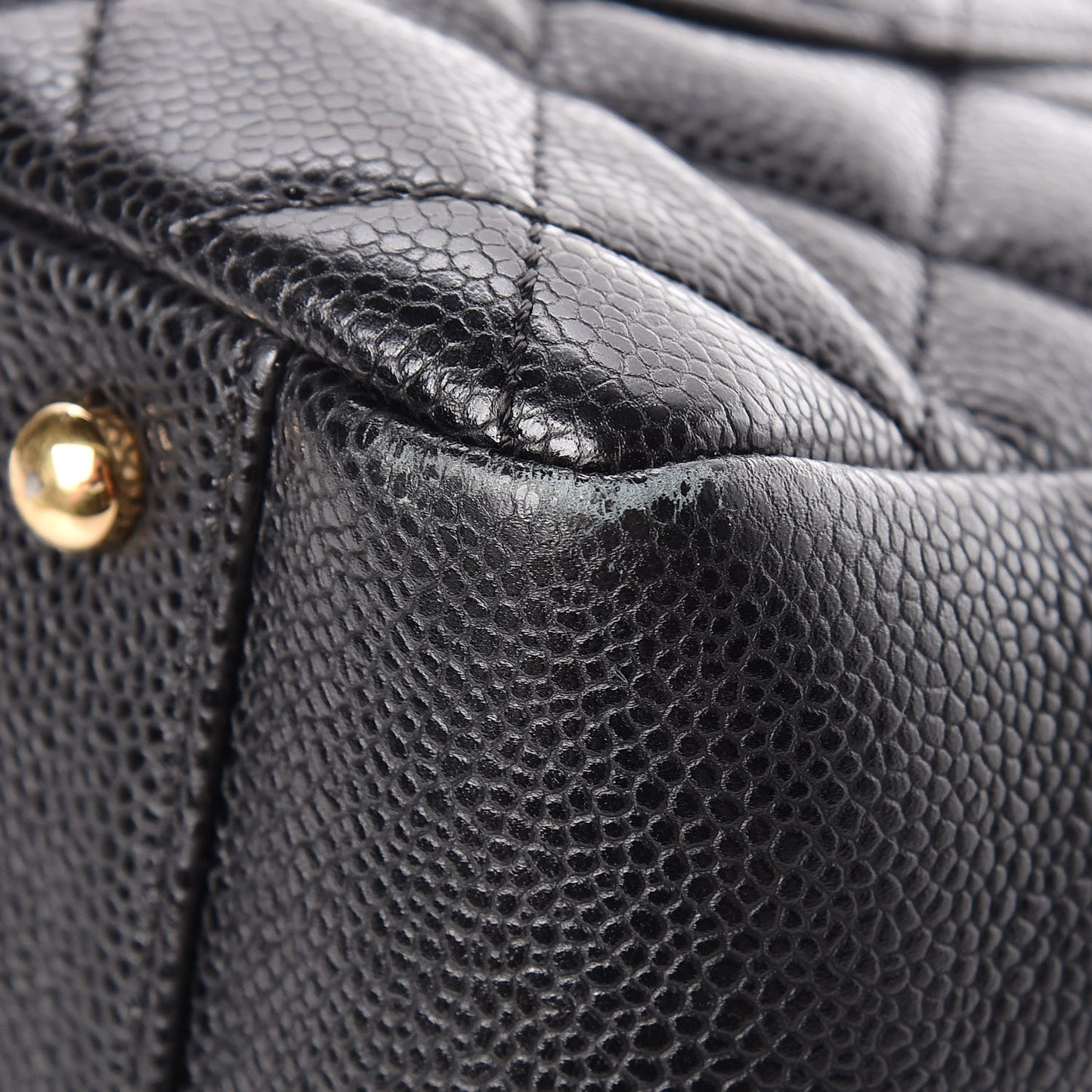 Caviar Quilted XL Grand Shopping Tote GST Black