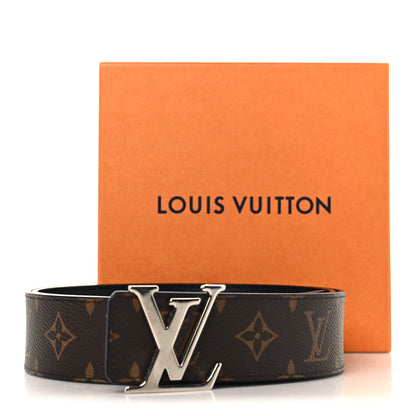 Louis Vuitton Calfskin Monogram 40mm LV Initiales Reversible Belt 95 38 Black 6 of 6