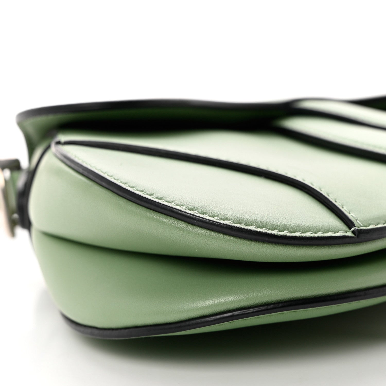 Christian Dior Calfskin Mini Saddle Bag Green 7 of 8
