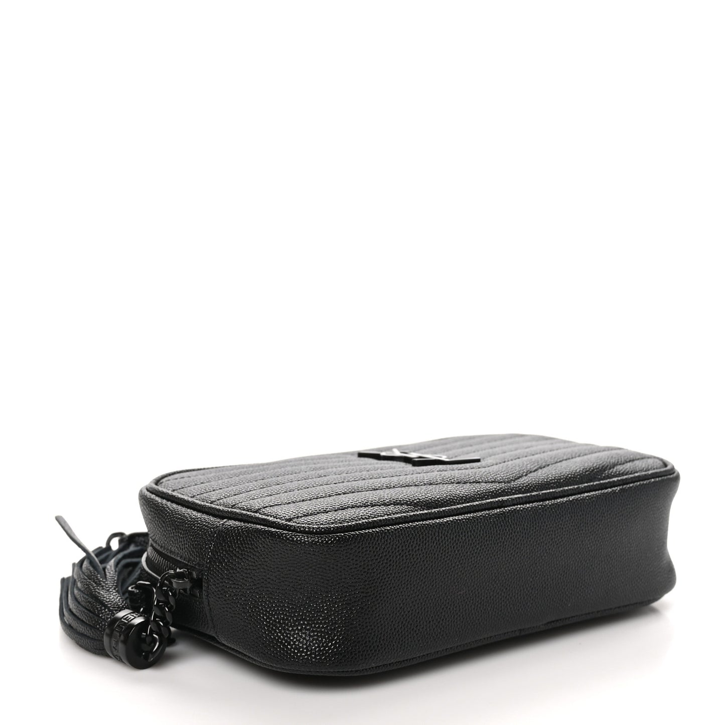 Grain De Poudre Matelasse Monochrome Monogram Mini Lou Camera Bag Black