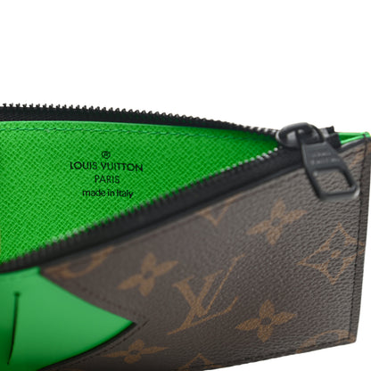 Louis Vuitton Monogram Taiga Coin Card Holder Green 6 of 7