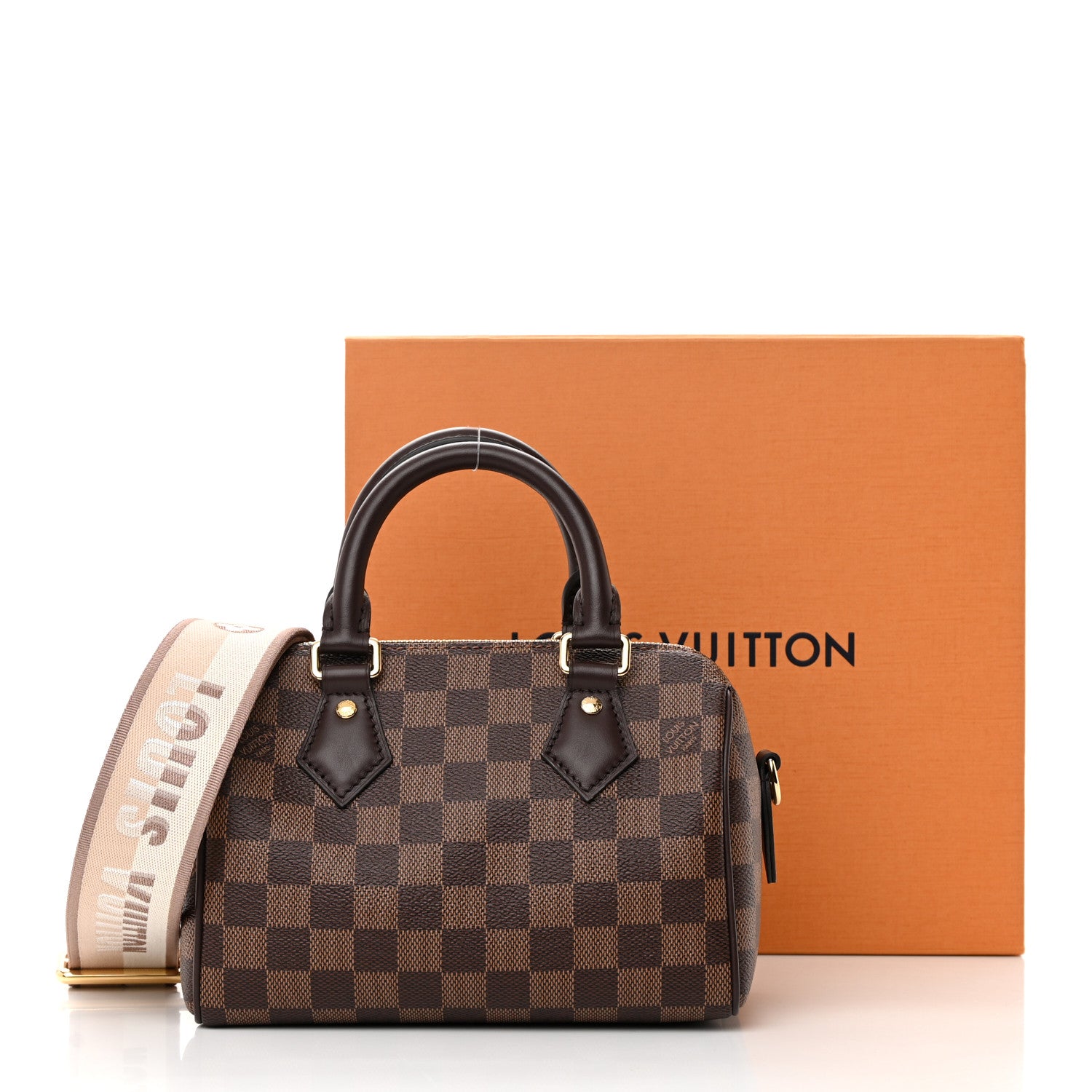 Louis Vuitton Damier Ebene Speedy Bandouliere 20 11 of 11