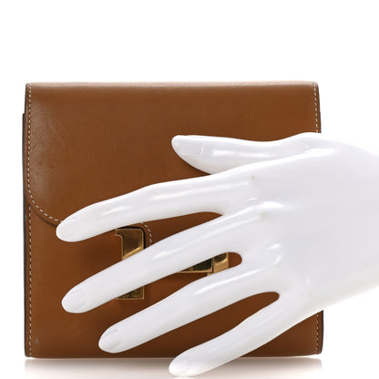 Hermes Tadelakt Constance Short Wallet Gold 2 of 9