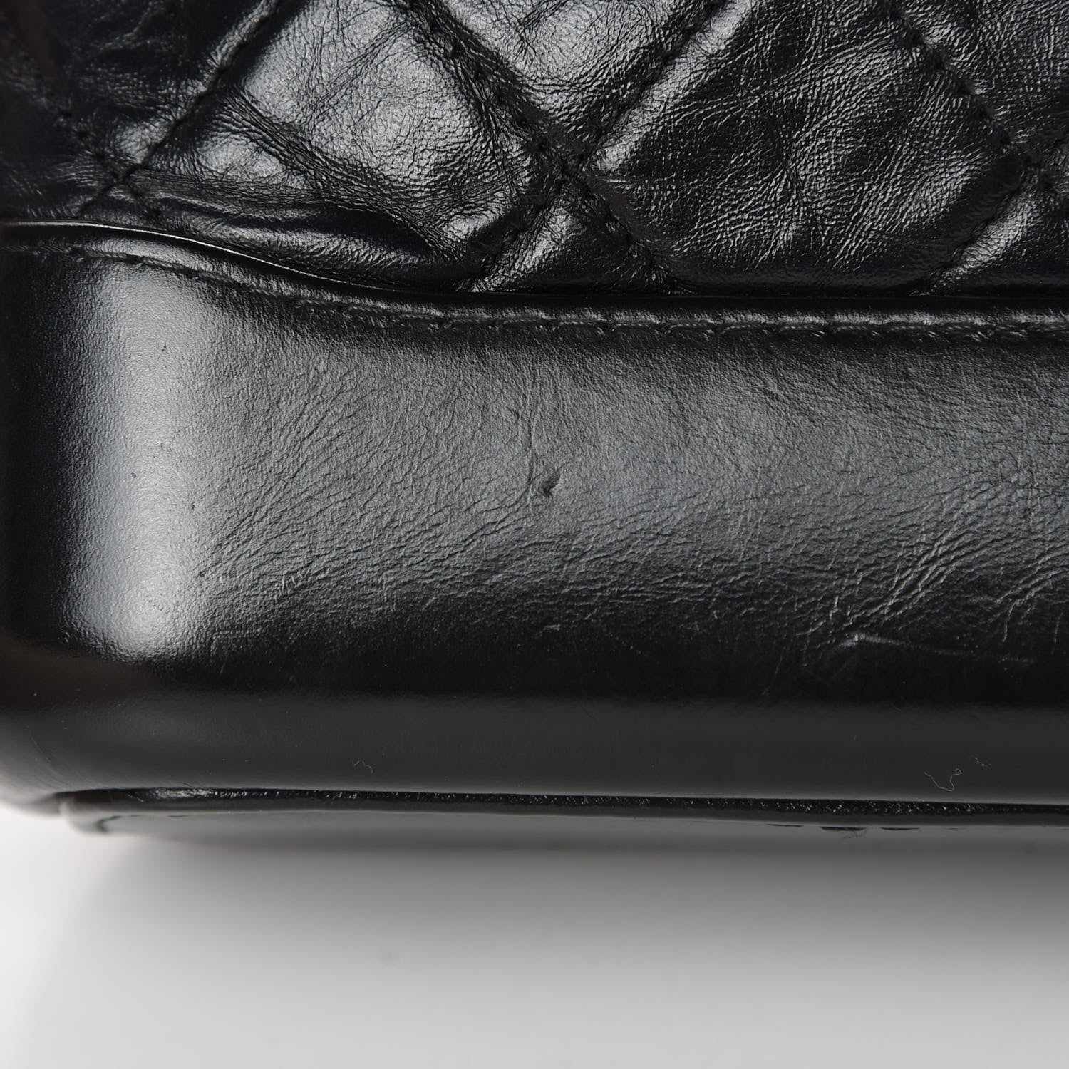 Chanel Aged Calfskin Quilted Small Gabrielle Hobo Black 14 of 14
