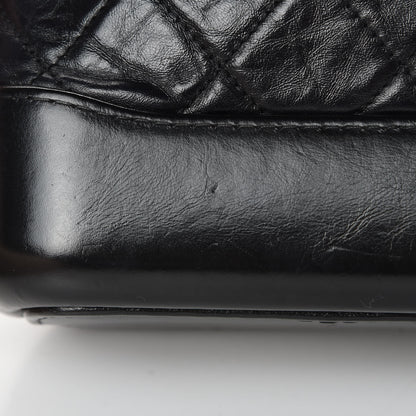 Chanel Aged Calfskin Quilted Small Gabrielle Hobo Black 14 of 14