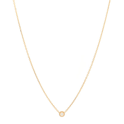 Cartier 18K Yellow Gold Diamond XS D'Amour Pendant Necklace 1 of 5