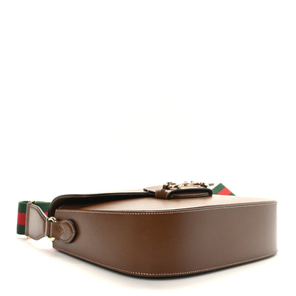 Gucci Azalea Calfskin Web Horsebit 1955 Shoulder Bag Brown Sugar 4 of 9