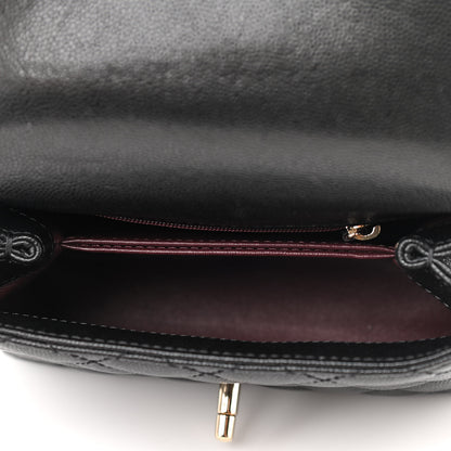 Chanel Caviar Quilted Extra Mini Coco Handle Flap Black 5 of 12