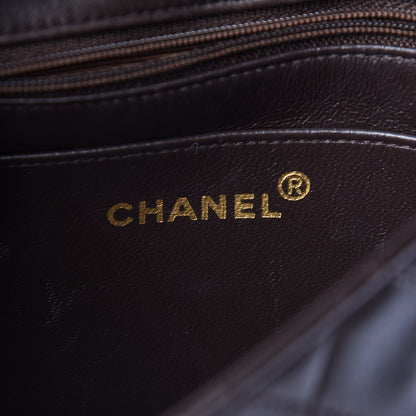 Chanel Lambskin Quilted Mini Square Flap Brown 6 of 16