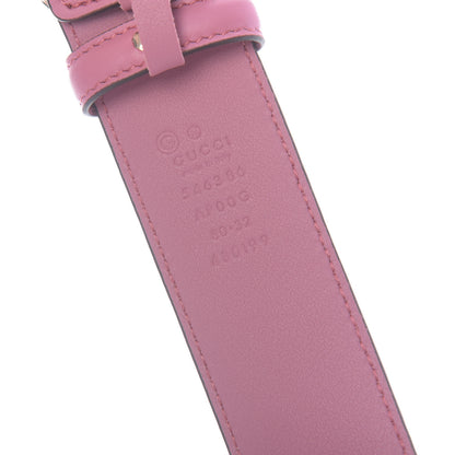 Gucci Moon Calfskin Interlocking G 37mm Belt 80 32 Glossy Pink 3 of 5