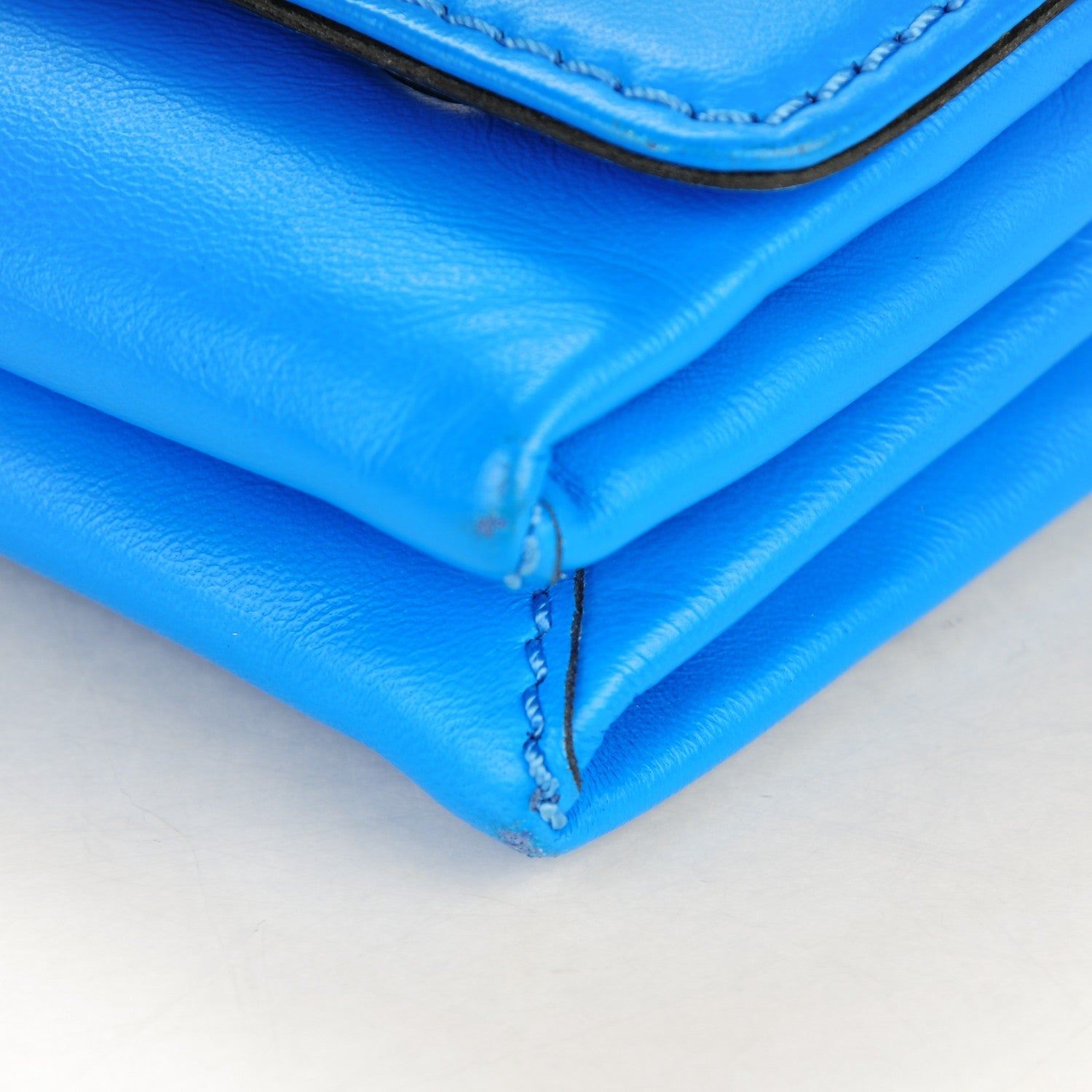 Valentino Garavani Nappa Mini Va Va Voom Shoulder Bag Blue Fluo 9 of 9