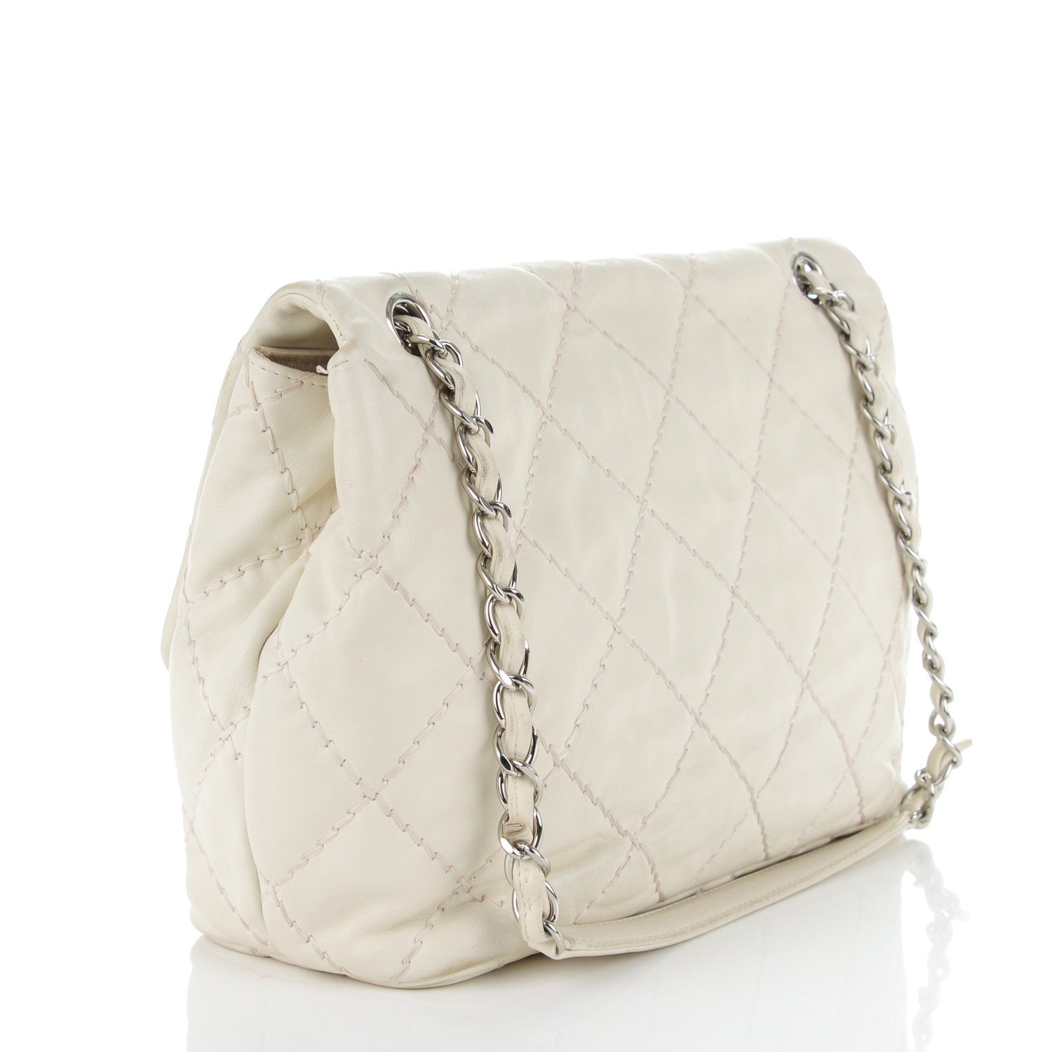 Chanel Calfskin Love Me Tender Flap Dark White 3 of 10