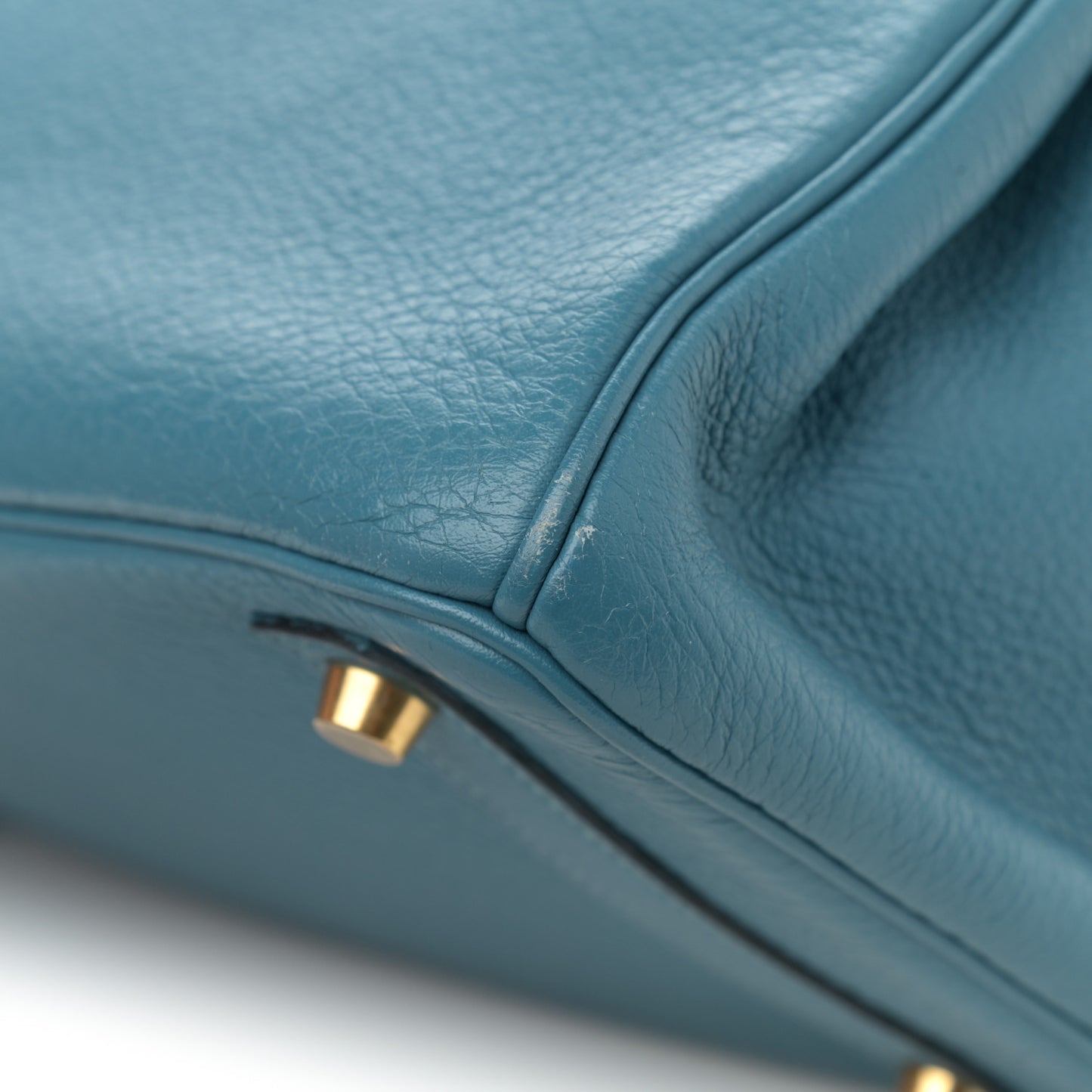 Taurillon Clemence Birkin 30 Blue Jean