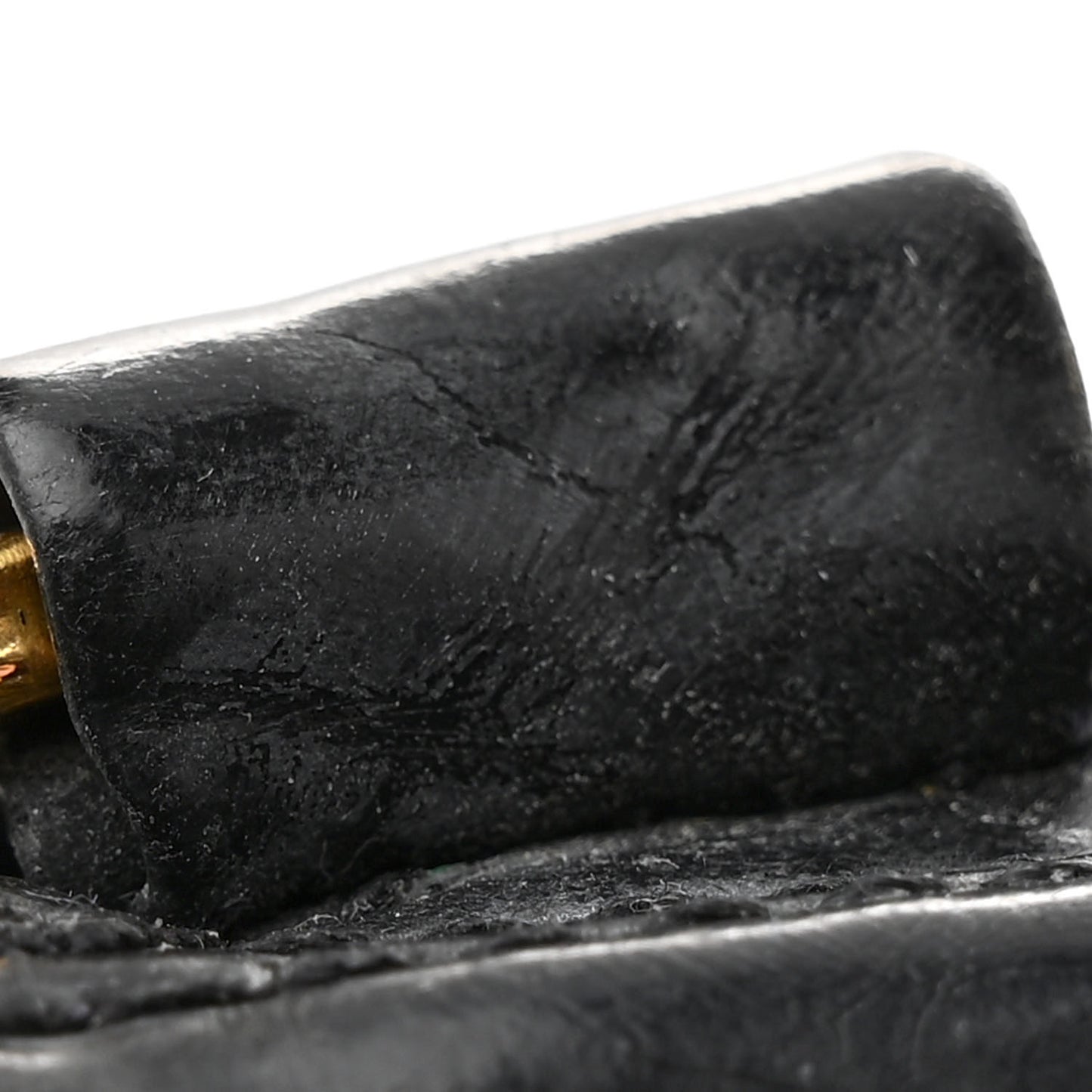 Patent Quilted Backpack Black