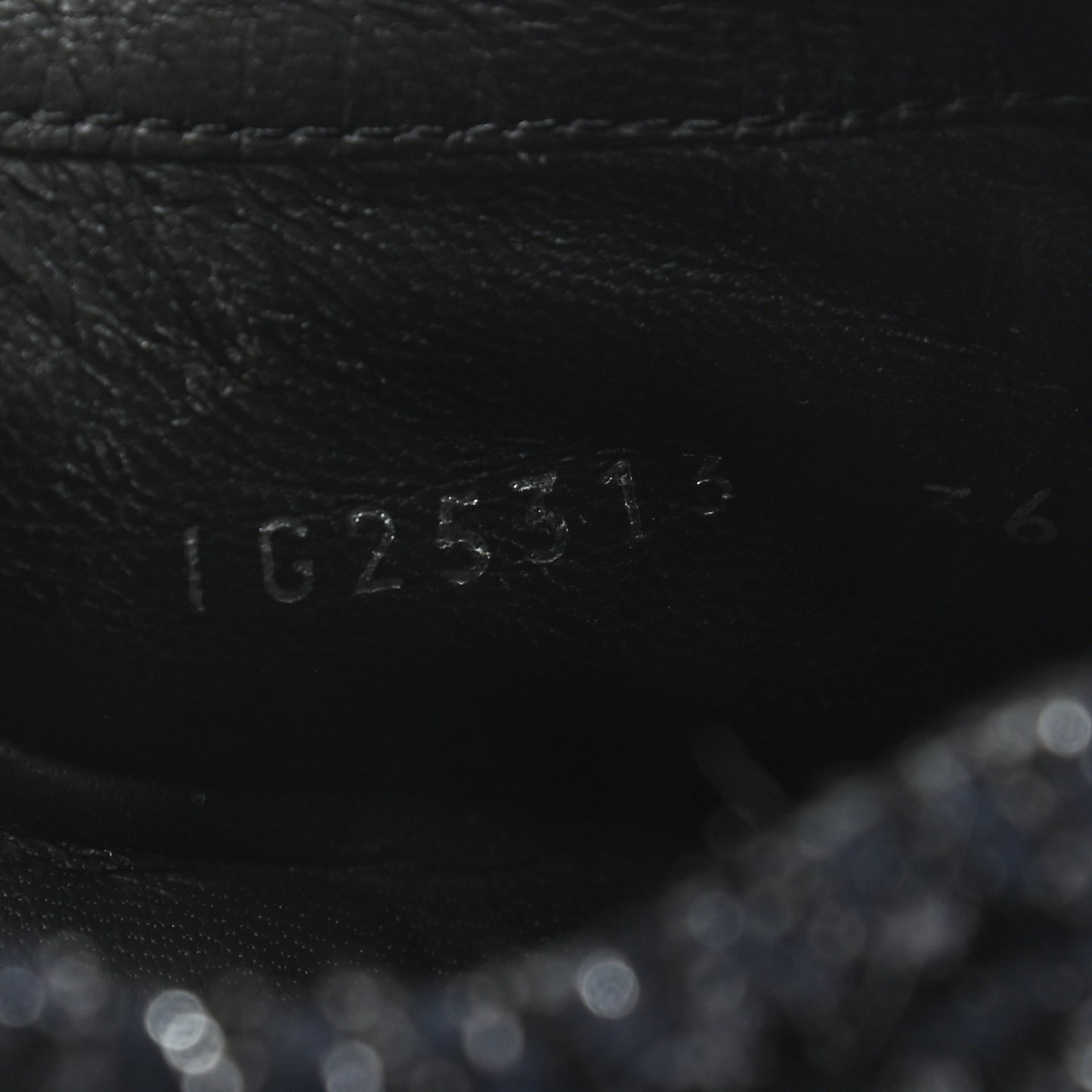 Tweed Patent Cap Toe CC Sneakers 36 Black