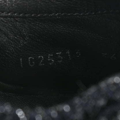 Chanel Tweed Patent Cap Toe CC Sneakers 36 Black 8 of 8