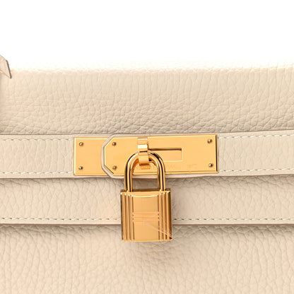 Hermes Taurillon Clemence Kelly Retourne 28 Craie 8 of 11