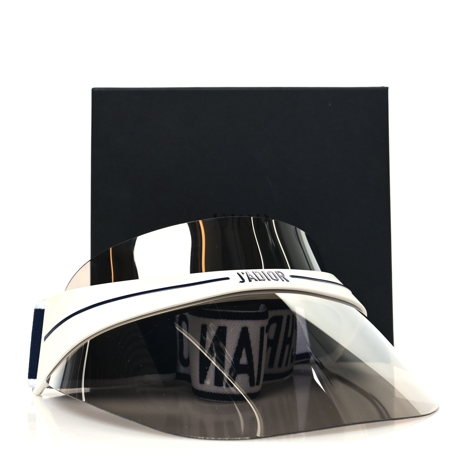 Christian Dior Mirrored DiorClub1 Sun Visor Silver 8 of 8