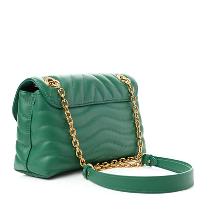 Louis Vuitton Calfskin New Wave Chain Bag MM NM Emerald 1 of 8