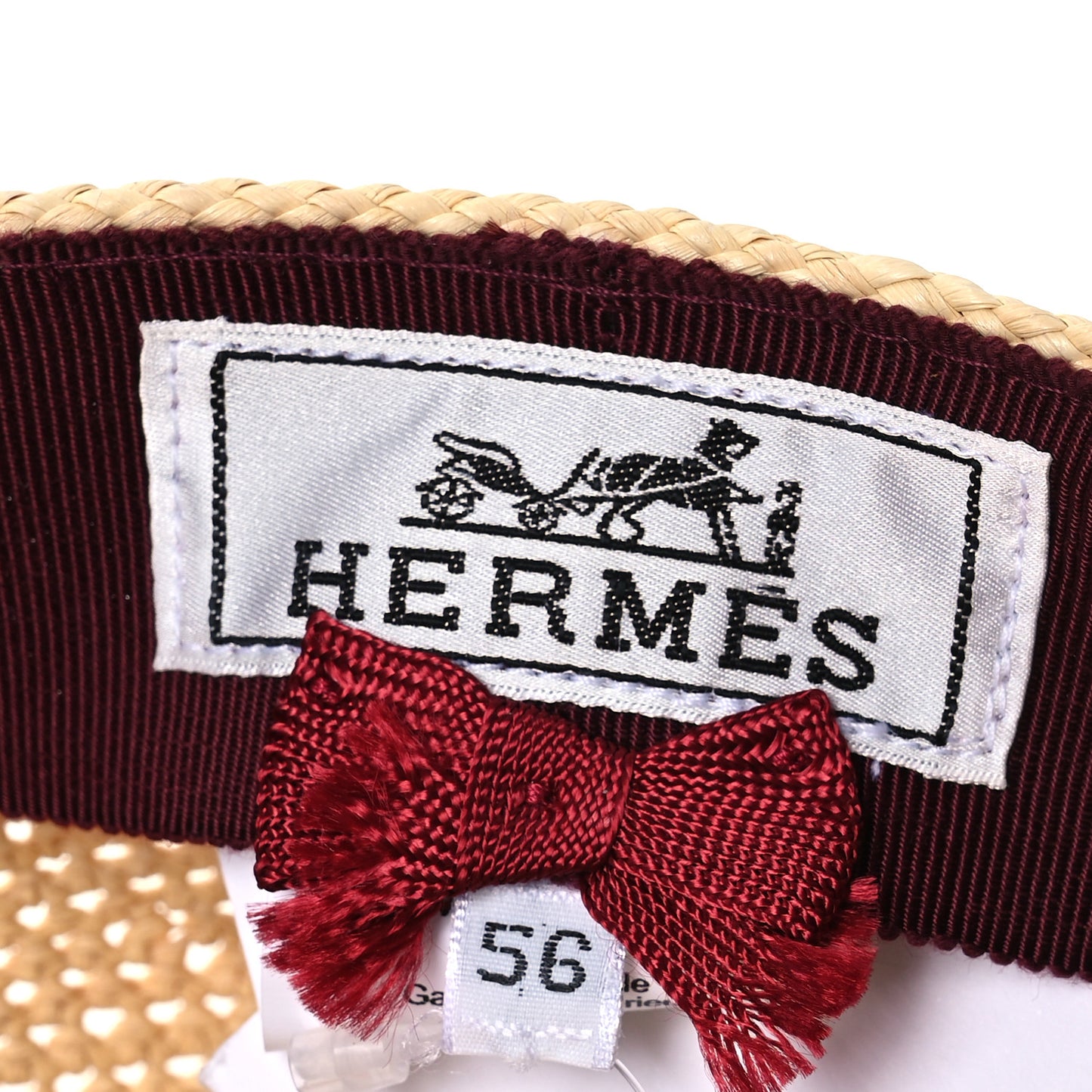 Straw Tanzanie Hat 56 Naturel Rouge Coquelicot