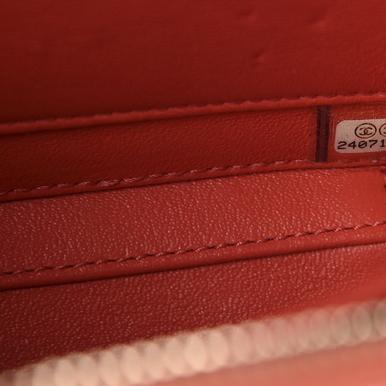 Chanel Caviar Quilted Small CC Filigree Vanity Case Coral 8 of 11