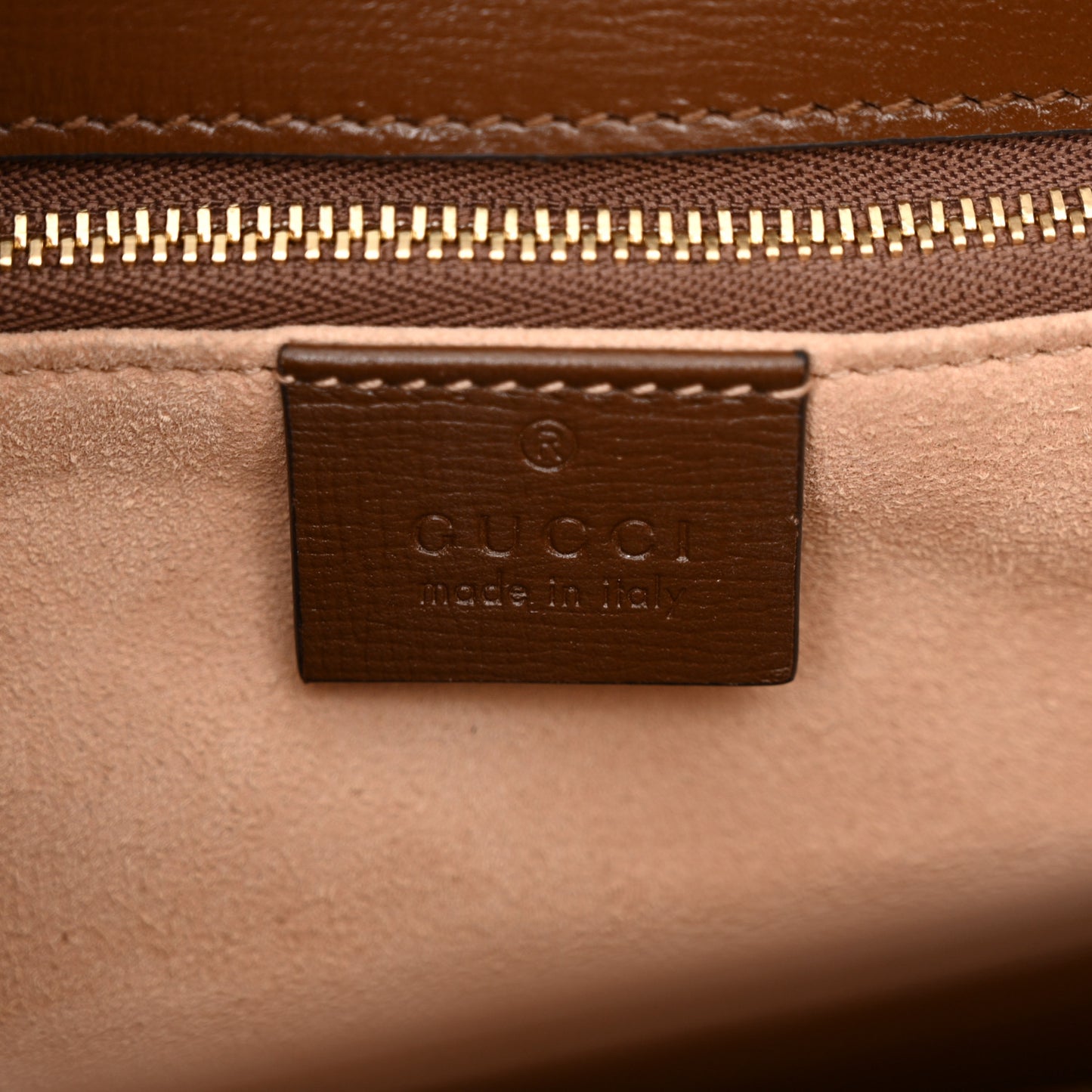 GG Supreme Monogram Horsebit 1955 Shoulder Bag Beige Brown Sugar