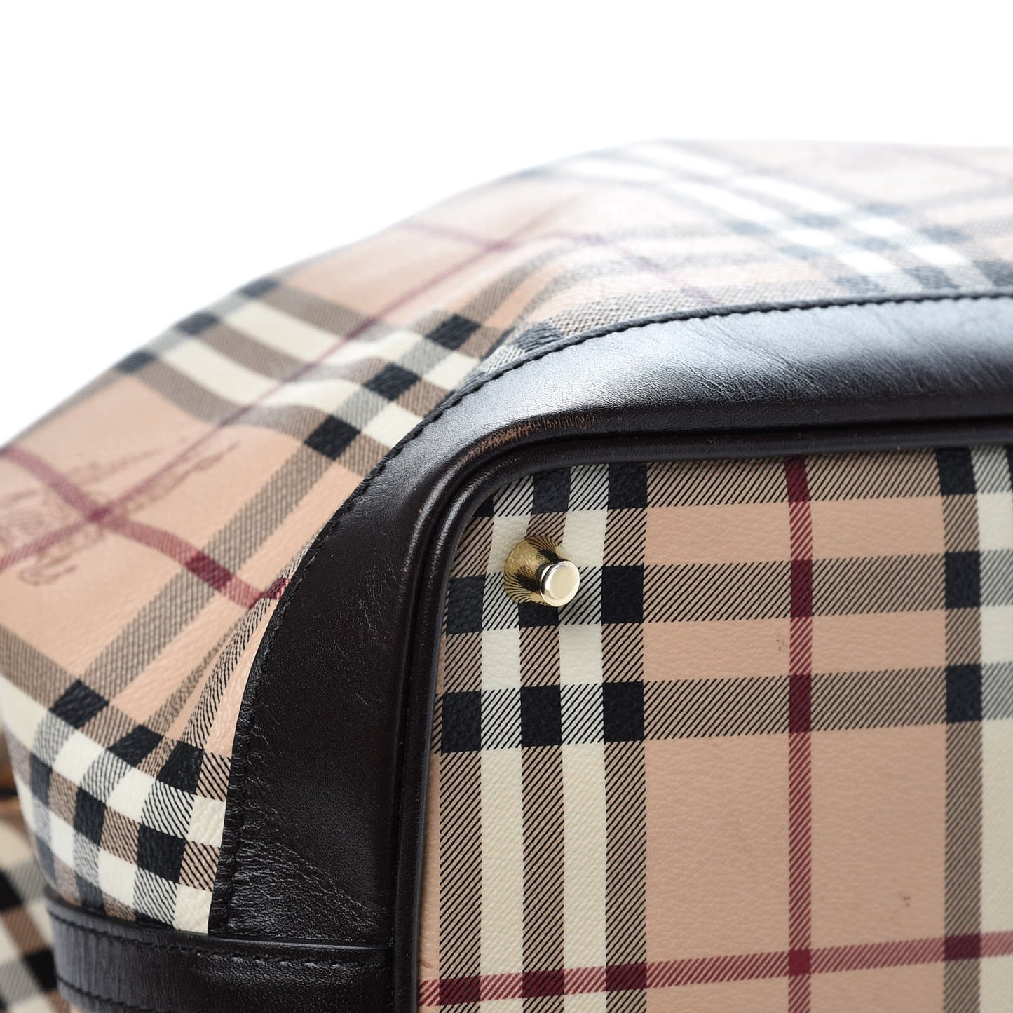 Haymarket Check Medium Golderton Tote Chocolate