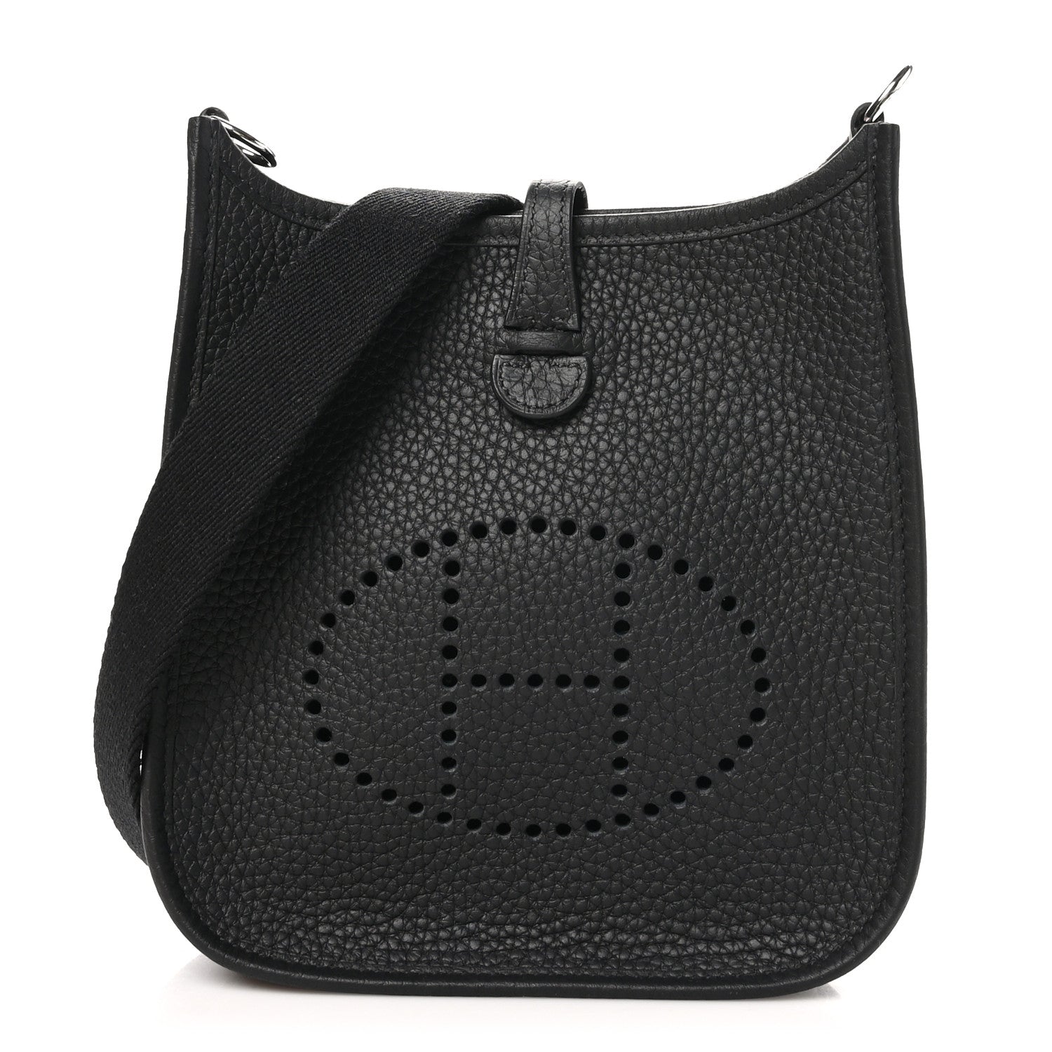 Hermes Taurillon Clemence Evelyne TPM Black 1 of 11