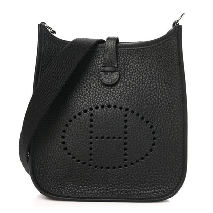 Hermes Taurillon Clemence Evelyne TPM Black 1 of 11