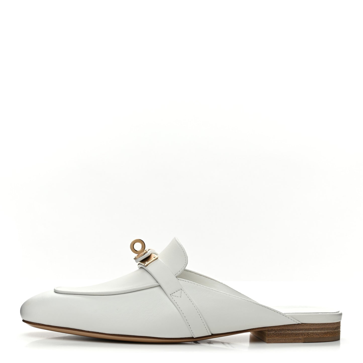 Calfskin Oz Mules 36 White
