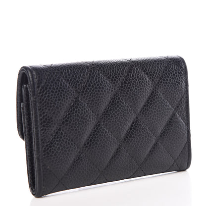 Chanel Caviar Quilted Flap Card Holder Black 3 of 9