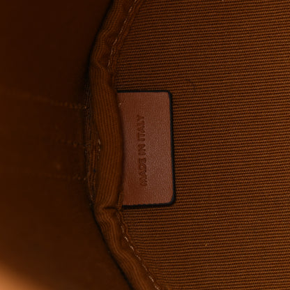 Celine Triomphe Canvas Calfskin Small Drawstring Bucket Bag Tan 6 of 9